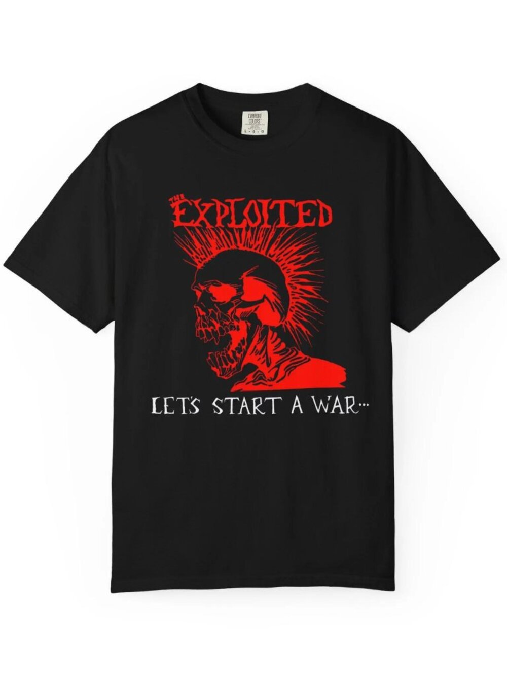 The Exploited Punk Skull T-shirt | Let's Start A War